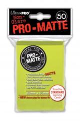 Ultra Pro PRO-Matte Standard Sleeves - Bright Yellow (50ct)